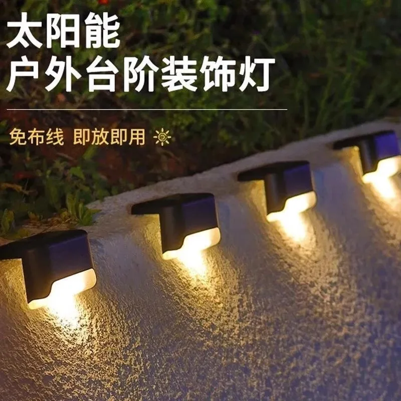 

Solar Deck Lights Outdoor Solar Step Lights Waterproof Led Solar lights for Outdoor Stairs Step Fence Yard Patio and Pathway