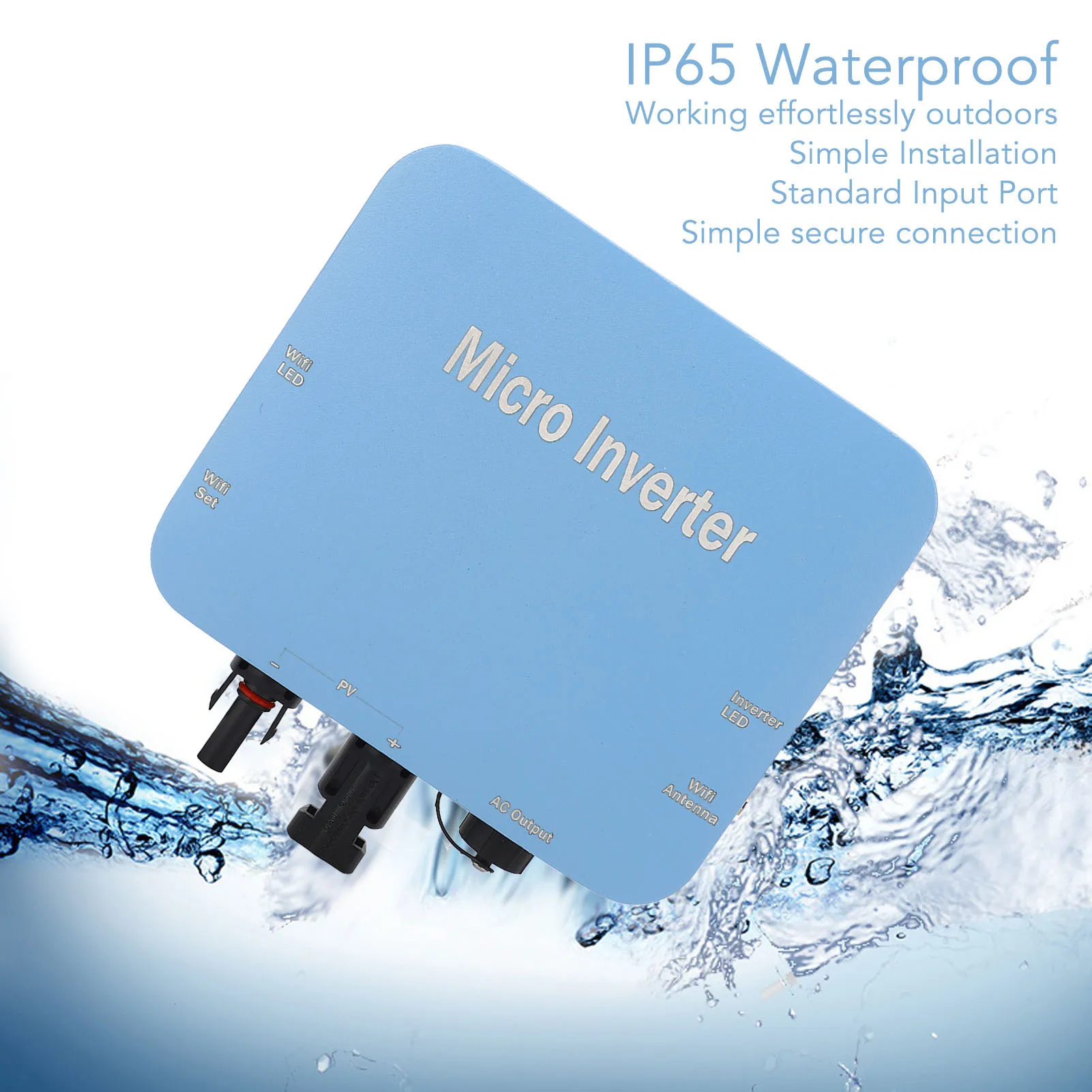 

Grid Connected Solar Inverter IP65 MPPT Solar Inverter MPPT Solar Inverter Grid Connected WiFi IP65 Waterproof Inverter