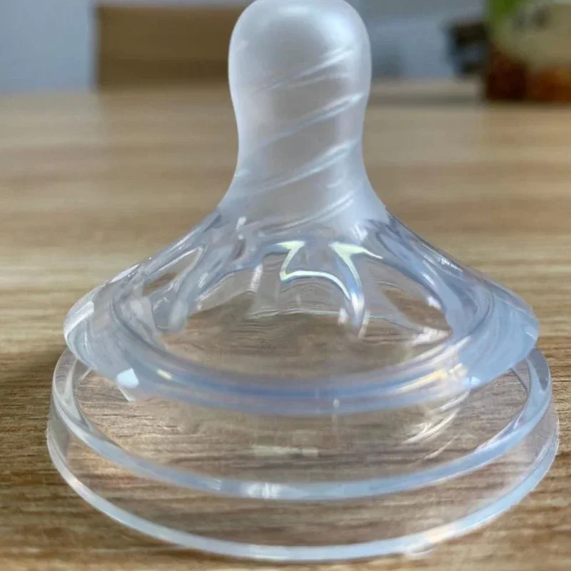 Infant Bottle Accessories Maternal Infant Supplies 5.5cm Wide Bore Breast Milk Nipples Baby Liquid Food Grade Silicagel Nipple