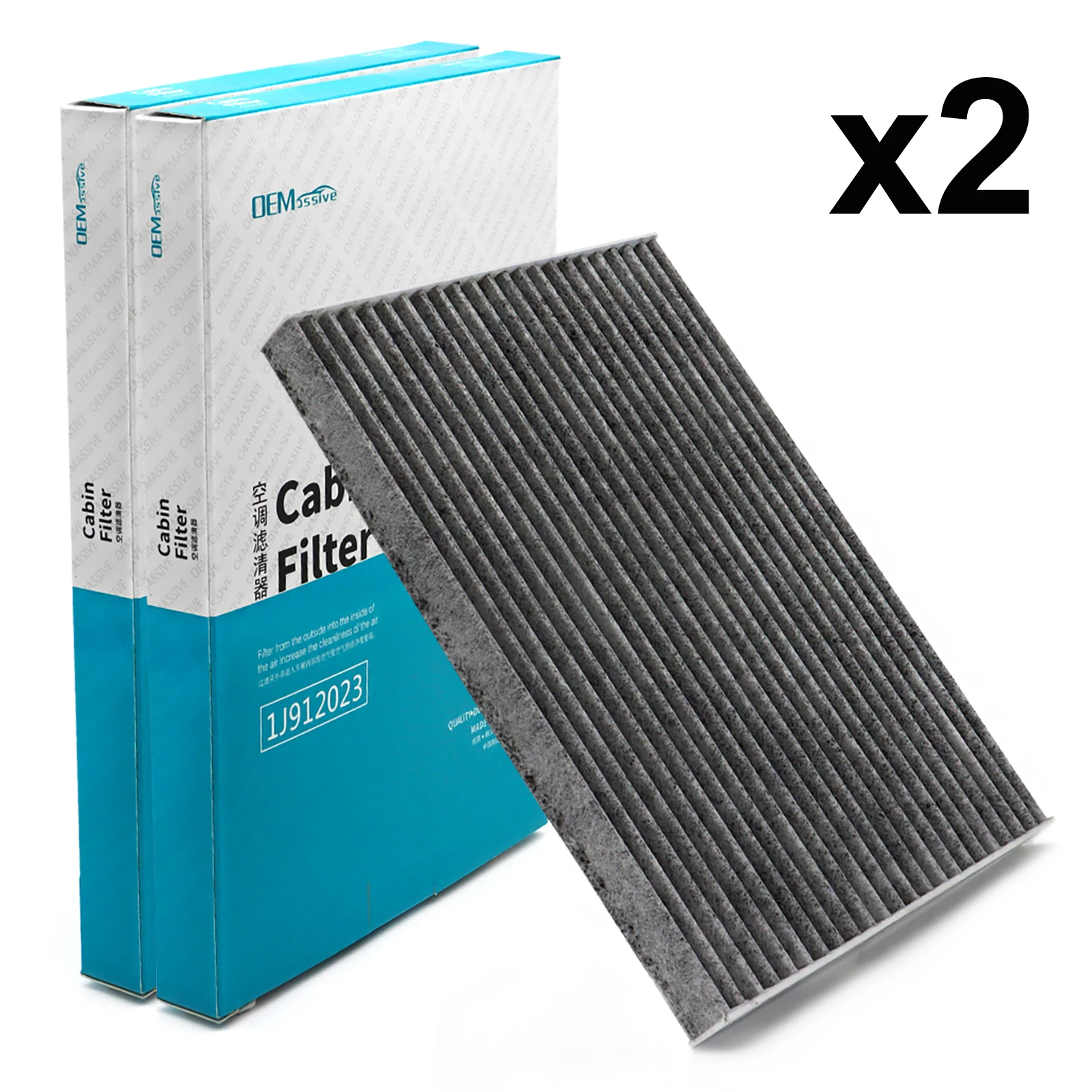 2x Car Pollen Cabin Air Conditioning Filter Activated Carbon For Nissan Qashqai J10 Sentra B16 X-Trail T31 2009 2010 2011 2012