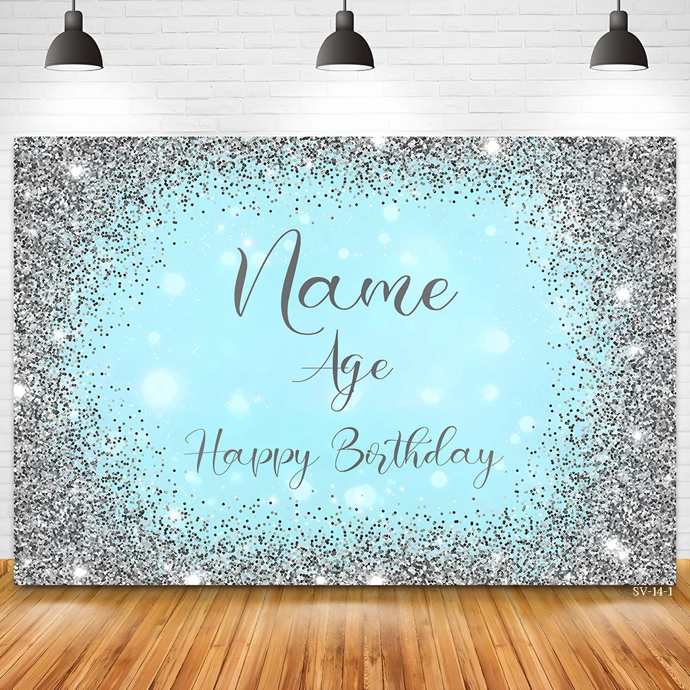 اسم مخصص عيد ميلاد سعيد خلفيات للتصوير الفوتوغرافي نص الذكرى استحمام الطفل راية الوليد طفل صور استوديو خلفية SK-20