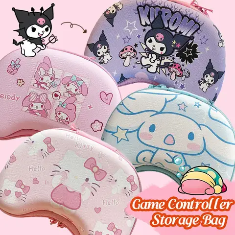 Cartoon Anime Storage Bag For PS5 PS4 Xbox Switch Pro Game Controller Cover Travel Carry Gamepads Protective Case Accessories