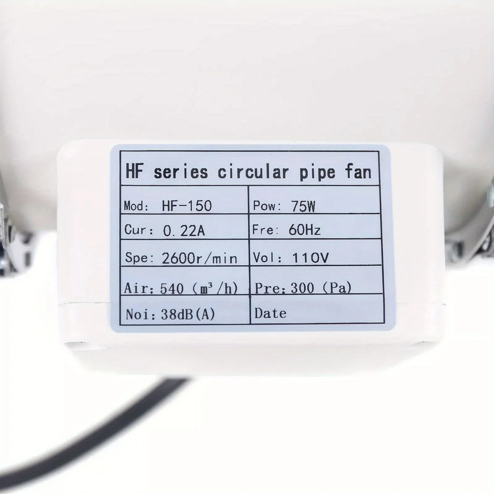 4'' 5'' 6" Inline Duct Fan Ventilation Exhaust Blower Fans Quiet for Ducting