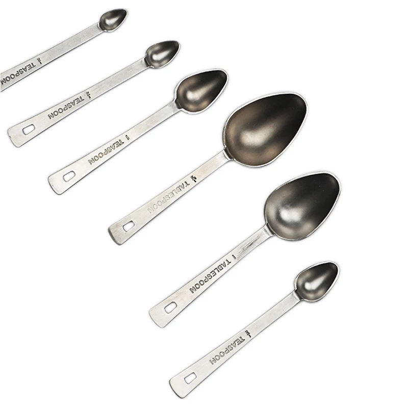 

Measuring Spoons Set,Stainless Steel Measuring Spoons Set Stackable Tablespoons Home Tools Kitchen Accessories