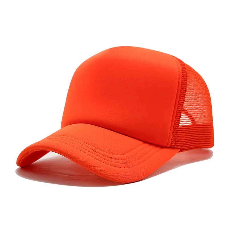 Angepasst Gedruckt Logo Schwamm Mesh Cap Einfarbig Baseball Hut Sonnenschirm Und Sonnenschutz Reise Caps Lkw Kappe Entenschnabel Hüte