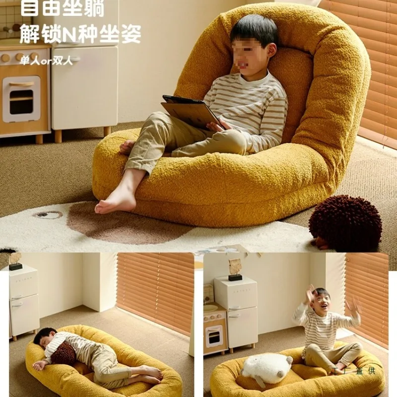 Children's folding sofa bed human kennel small lazy sofa reclining sleeping tatami