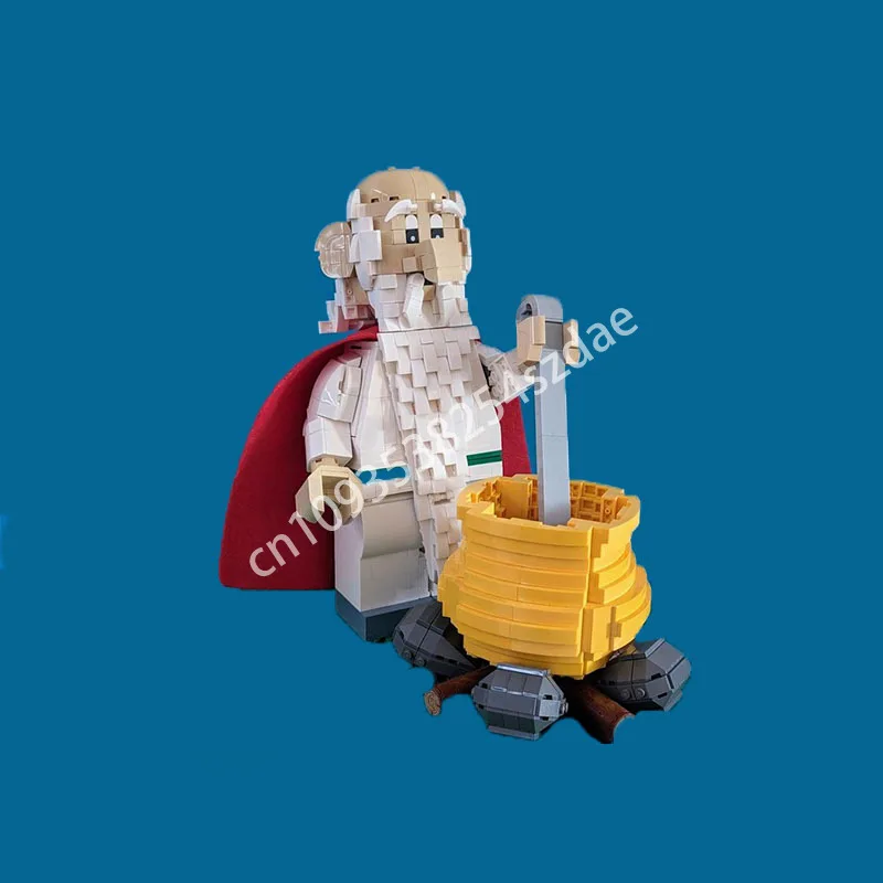 

1373pcs MOC Panoramix / Getafix / Miraculix Building Blocks Construction Christmas toy Gift Education creative teenager