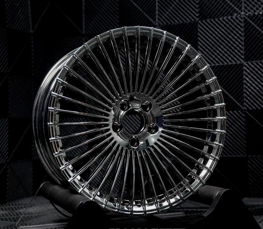 10000\Ton Press Forged One\Piece Lightweight Electroplated Aluminum Alloy Car Wheel Hub Auto Passenger Car Wheels