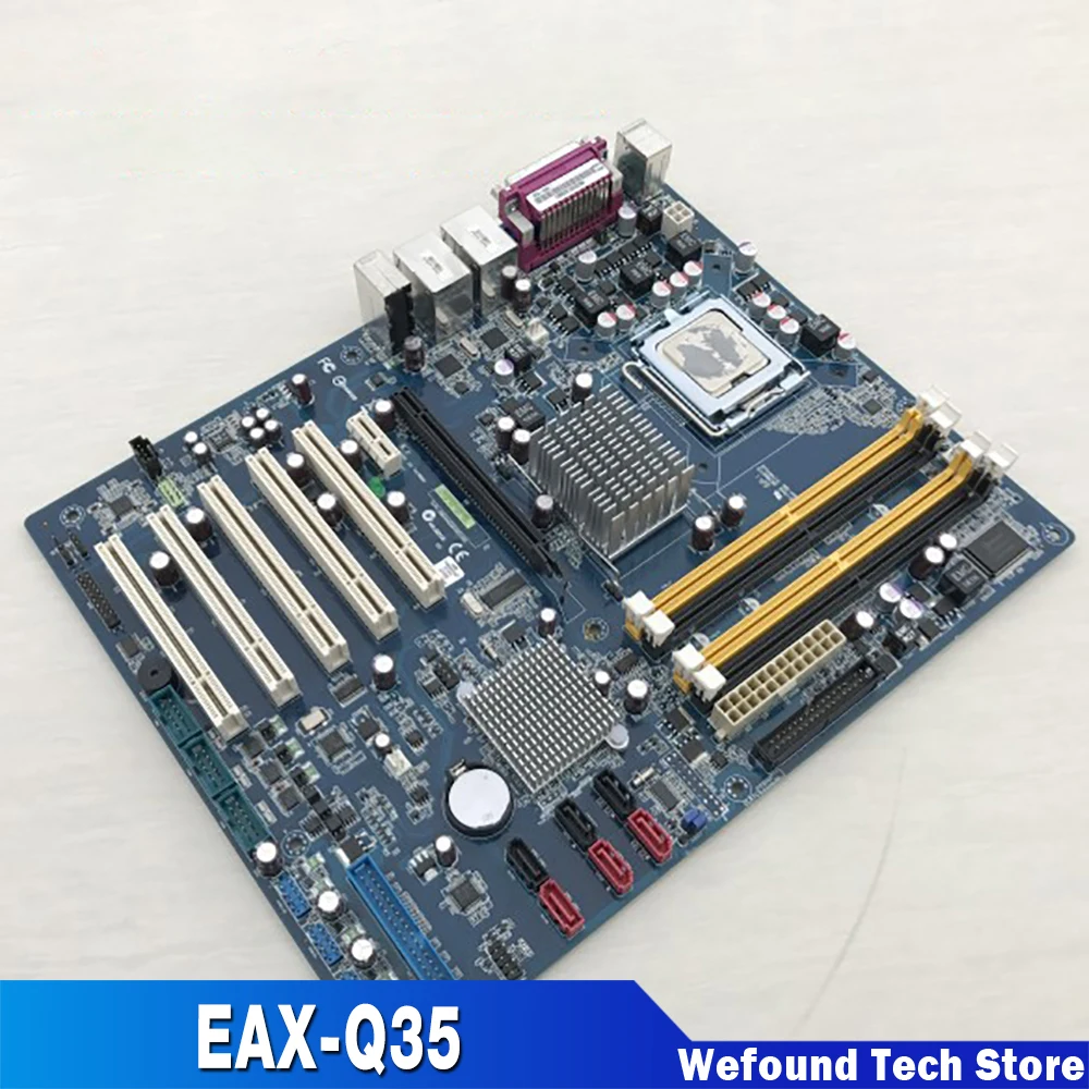 

For Avalue EAX-Q35 Industrial Motherboard P/N: 08GSAQ35002102 Dual Network Port 5PCI Fully Tested Before Shipment