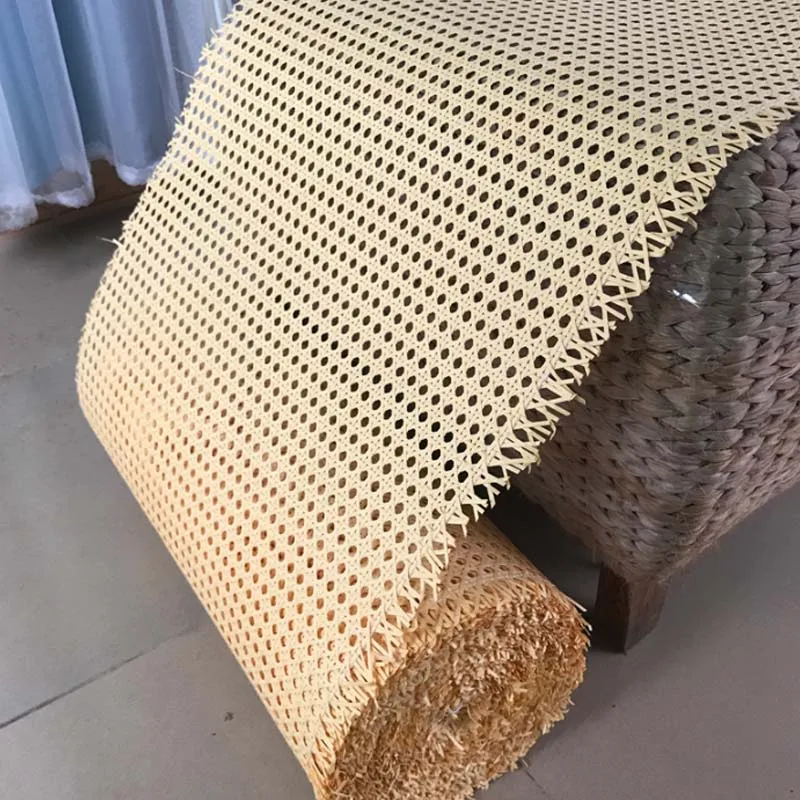 

1-3.6 Meters 35/40/45/50cm Width Plastic Rattan Roll Handmade Weaving PE Cane Webbing Material For Chair Cabinet Table Decor