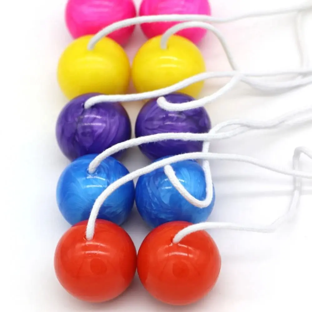 6Pcs Funny Collision Ball Random Color Novelty Click Clack Ball Without Light Pressure Reducing Balls Children's Park Balls