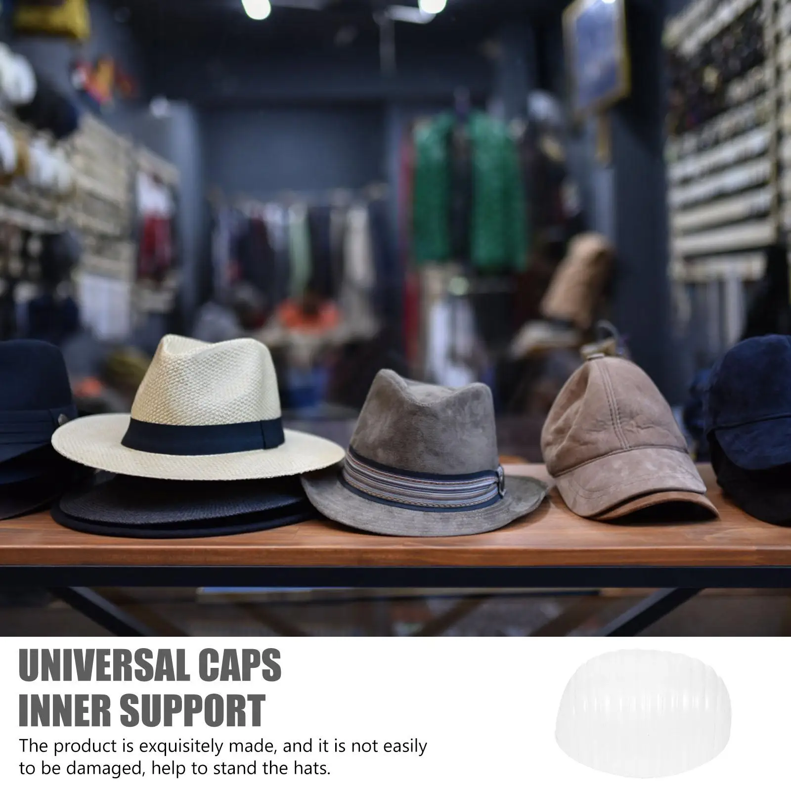 Description Picture 3 of item20Pcs Hat Holder Hats For Men Baseball Caps Shapers Insert Folding Form Pvc Support Travel Flexible Bracket Caps Inner Supports