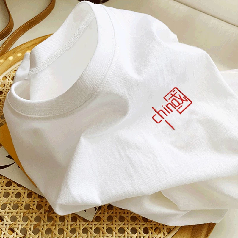 Loose Long Sleeve round Neck Cotton T-Shirt Women's White Base Top Casual Summer Pure Cotton Body Shirt Comfortable Fit