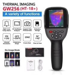 GW256 2024 New Thermal Imaging Camera for Water Pipe Leak and Power Electrical 256*192 Handheld Infrared Thermal Imager