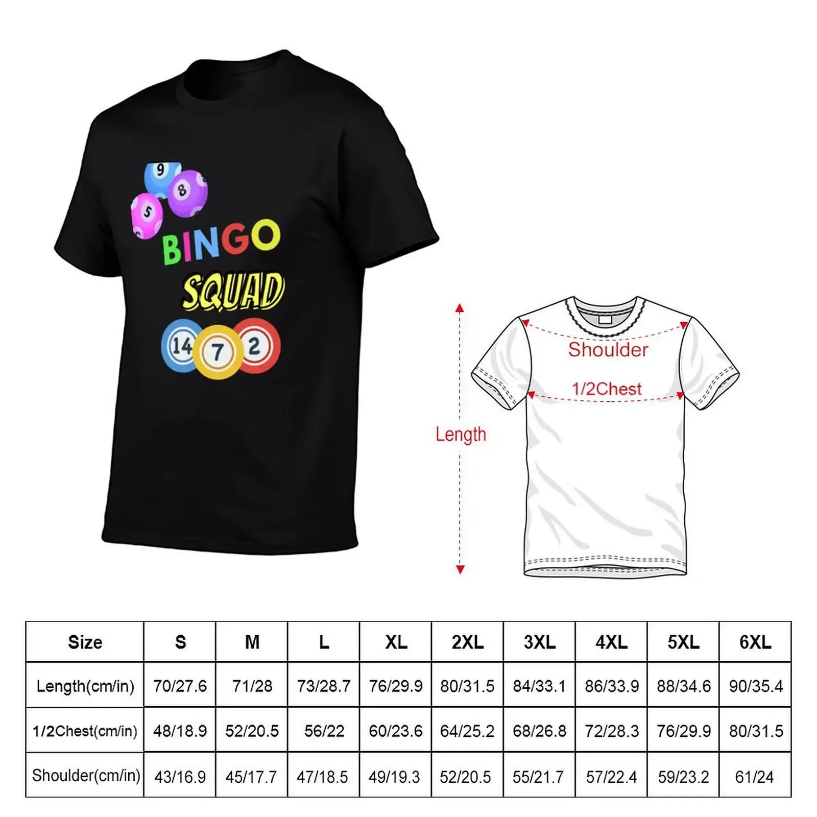 Bingo Squad For Bingo Players T-Shirt new edition man clothes custom shirt mens plain t shirts