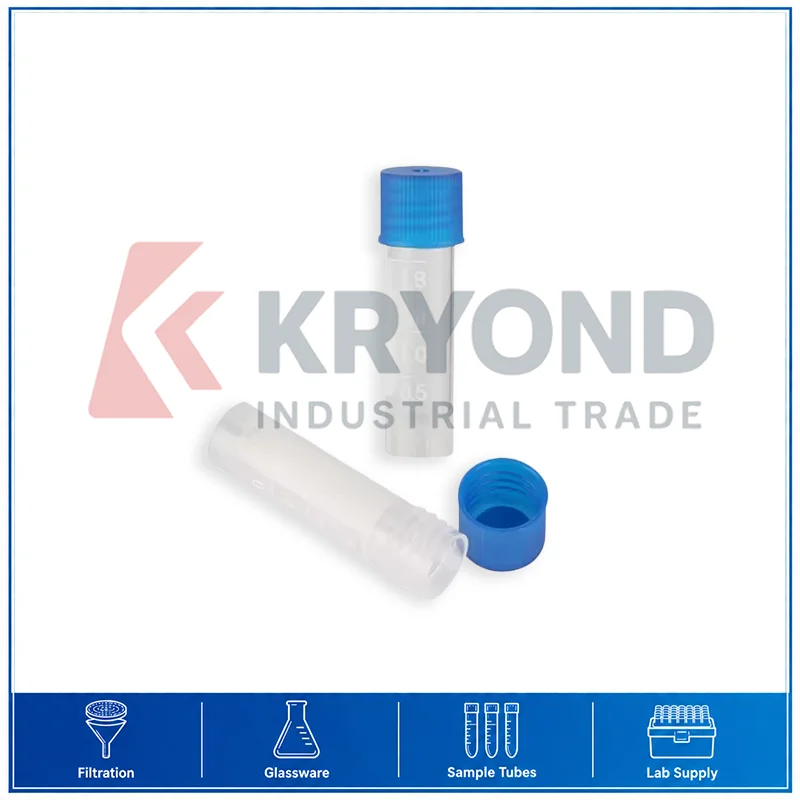 1.8ml PP Cryotube Centrifuge Tube Self Standing Screw Cap 100pcs Research Use Application Series Pack Storage Accessory Set Kit