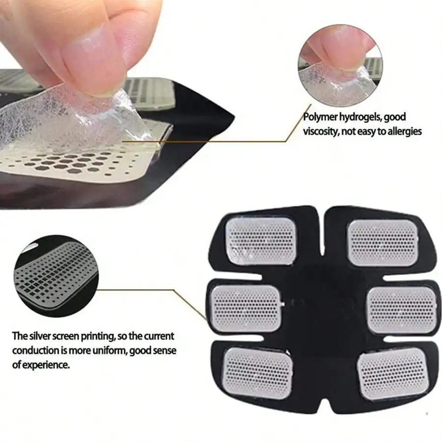 Electric Muscle Stimulator EMS Wireless Hip Trainer Abdominal ABS Stimulator Fitness Massager image 3