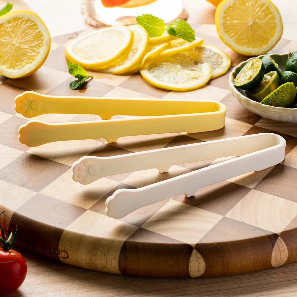 Cute Cat Paw Silicone Food Tongs Multicolor Food-Grade Kitchen Gadgets for Fruit Salad  Ice Cube Practical Kitchen Accessories