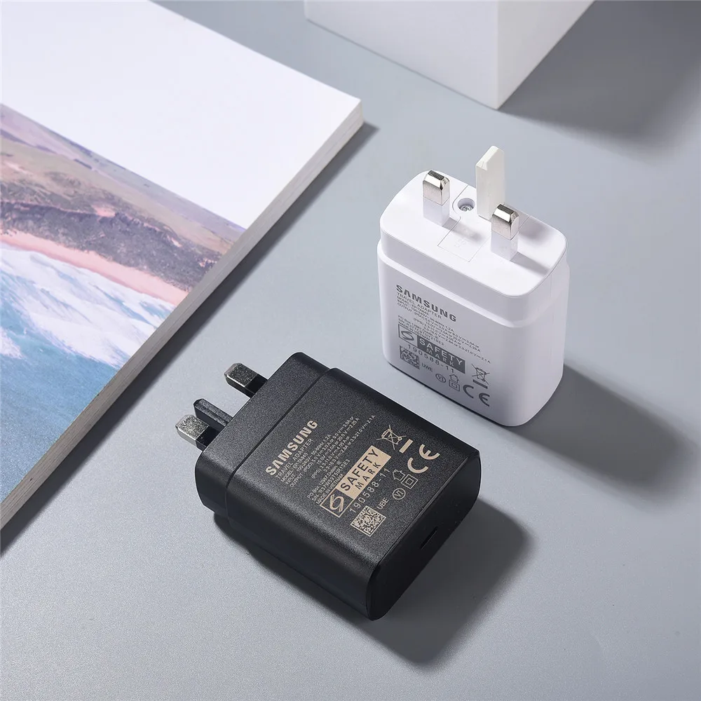 Samsung F70 Pro Z Fold 8 Ultra 7 Charger 45W PD Super Fast Charge UK Wall Adapter For F55 A56 S25 S26 FE &1/1.8M 5A Type C Cable