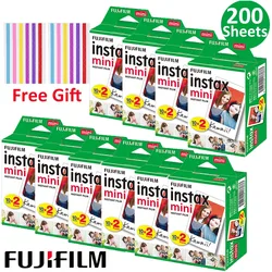 Fujifilm-10-200 feuilles de papier photo blanc, pour appareil photo instantané Instax Mini 11 9 8 12 25 50s