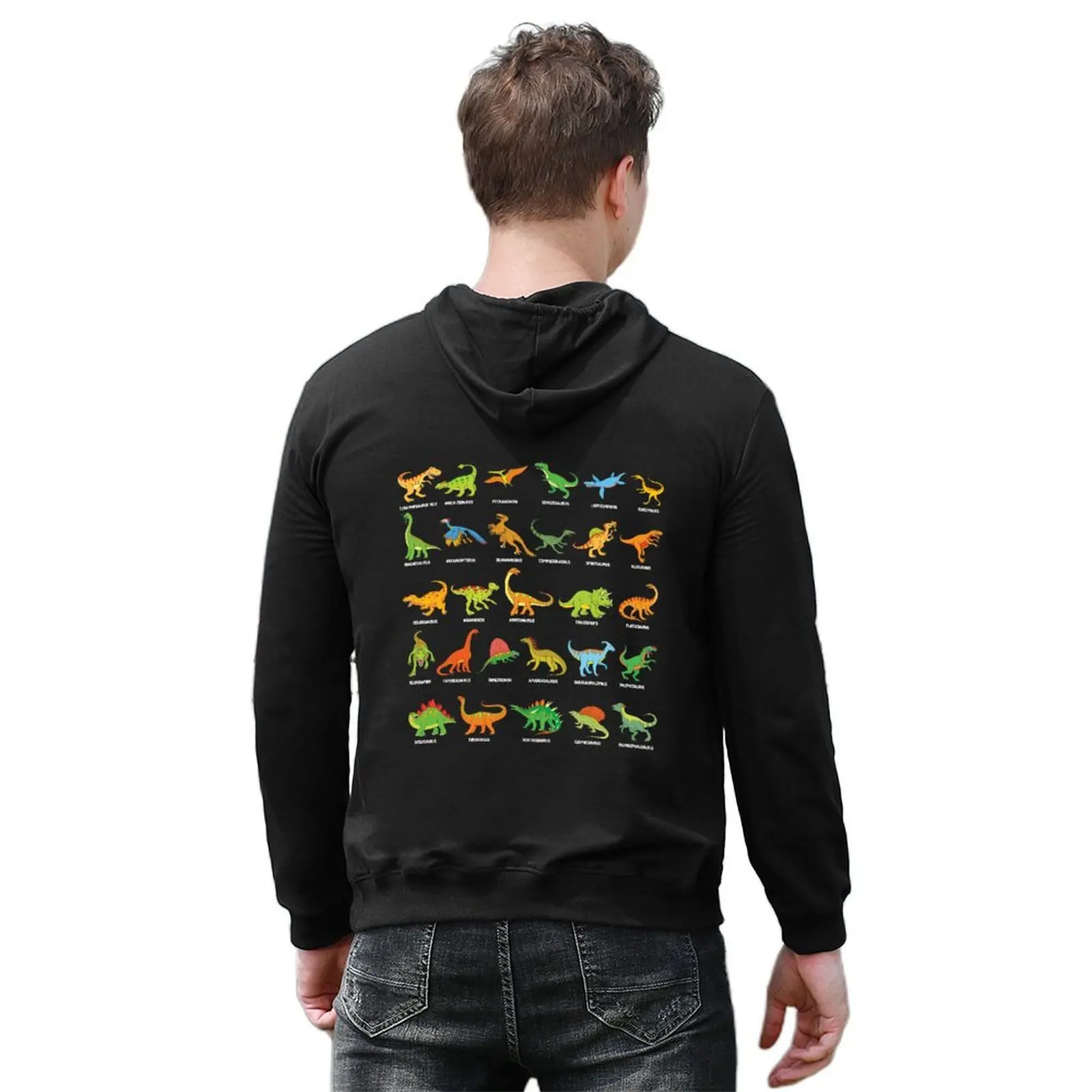 Popular Dinosaur Species Dino T-Rex Velociraptor Triceratops Dinosaurs Hoodie anime clothes new in hoodies and blouses
