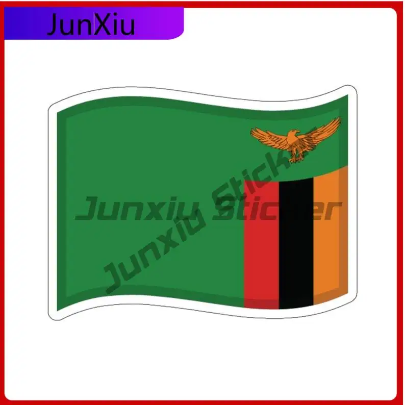 

Zambian Flag Sticker Zambia Fun Occlusion Scratch Decorations Car Assecories For Suv Motorcycle Bumper Laptop Bicycle Skateboard