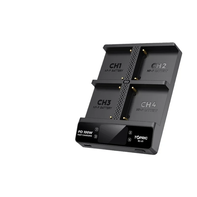 

Four-way fast charger 100W four-channel BC01 seat charger NPF battery PD100W