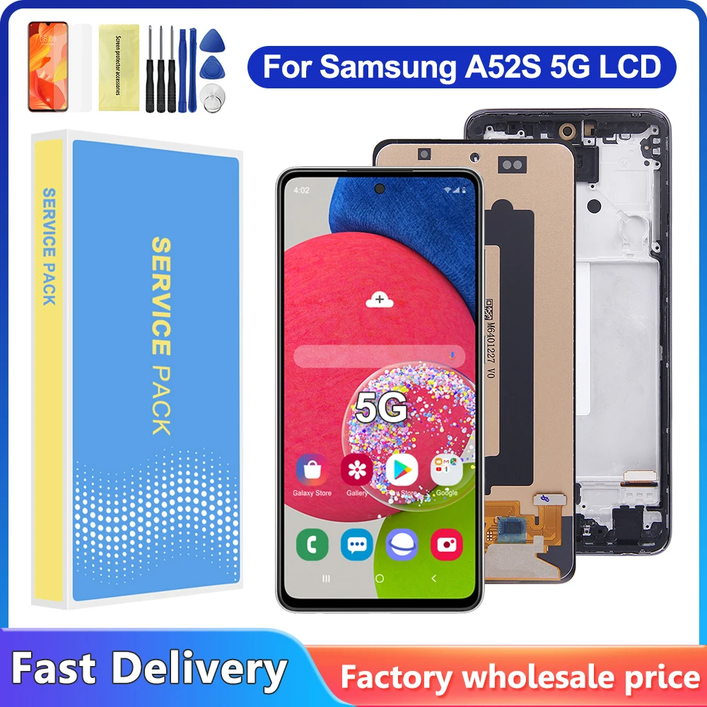 For Samsung A52s A528 A528N SM-A528B LCD Display Touch Screen Digitizer 6.5