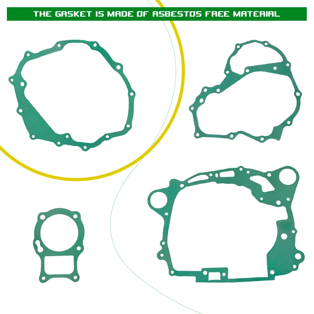 For Honda TRX250X Recon 250 TRX250TE/TM 2009-2023 TRX250EX 2001 2002 2003 2004-2008 Complete Gasket Kit Set & Spark Plug