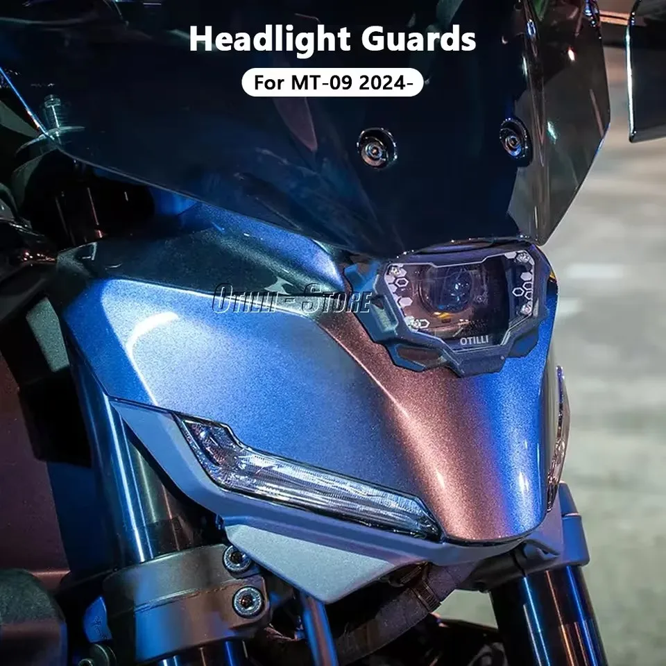 

2024 2025 MT09 New Motorcycle Accessories Headlight Protector Cover Protection Guard Front Lamp Cover Fits For YAMAHA MT-09 MT09