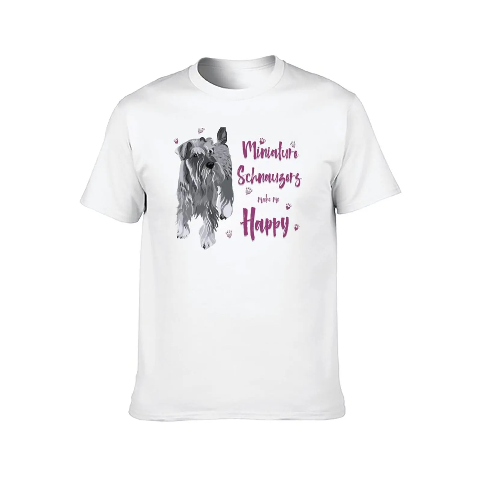 Miniature Schnauzers Make Me Happy! Especially for Mini Schnauzer Lovers! T-Shirt cute clothes Funny t-shirt men t shirt