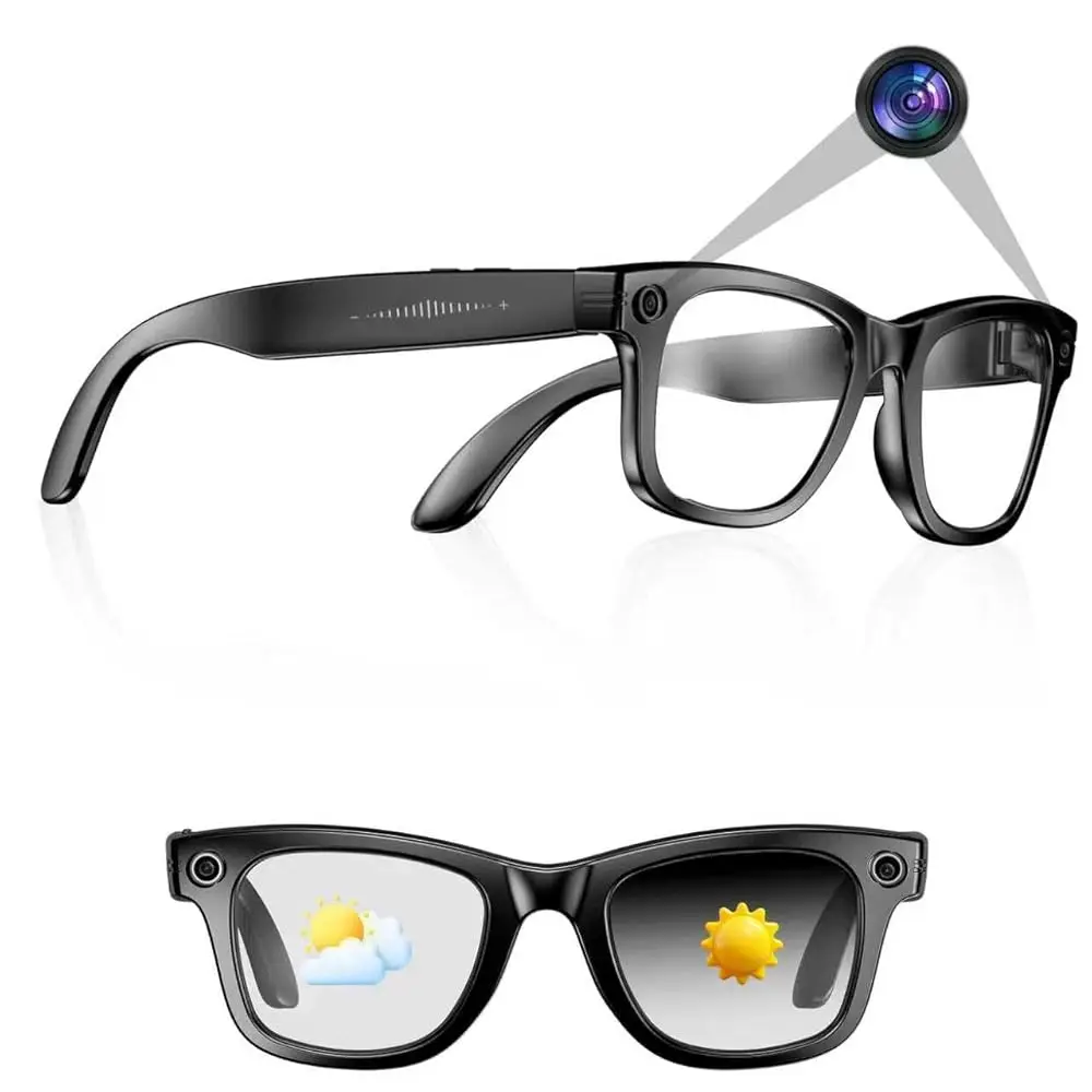 

Ailexpress-Free Shipping-AI Smart 4K Camera Glasses,HD 1080P Videos,Ultra-Wide Anti-Shake, Vlog Recording, AI Translation, AI Vo