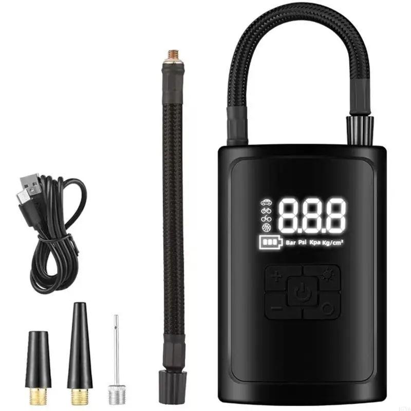 Transportable Radio Inflator Highlighting Intelligent Pressure Monitoring and Fast Inflation for Car Cycle Sphere D7YA