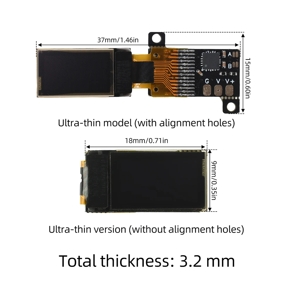 DC 0-30V Ultra-thin Mini Digital Voltmeter 0.5-inch OLED Display Voltage Meter Volt Monitor 12-bit High-precision ADC Sampling image 6