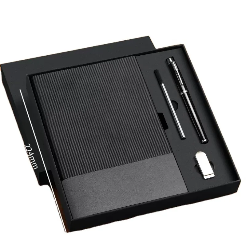 

2025customized.Factory corporate custom men and woman boxes Notebook pen Flash Driver Promotional Business gi