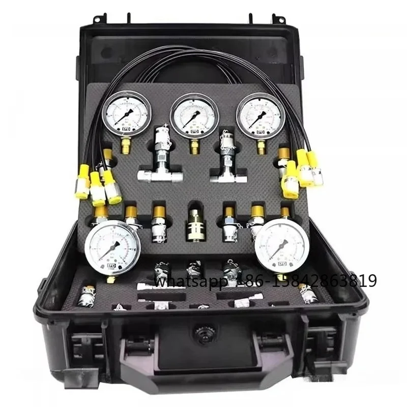Hydraulic Oil Pressure Gauge, Pressure Detector, High-precision Hydraulic Pressure Gauge Box Pilot Pump Combination Instrument