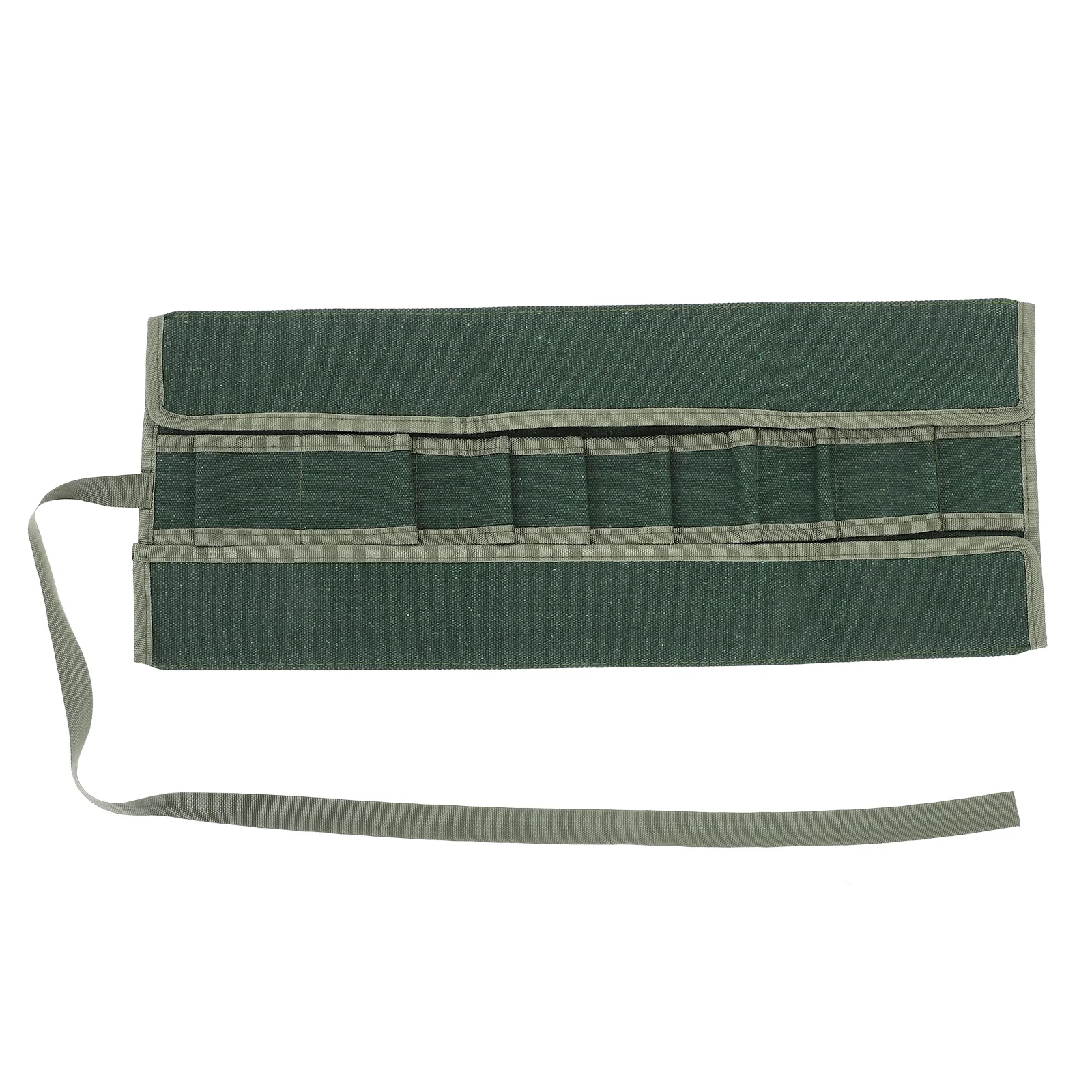 

10 Pockets Garden Tool Organizer Bag Canvas Roll Up Pouch Belt For Bonsai Tools Storage Durable Lawn Tool Carrier