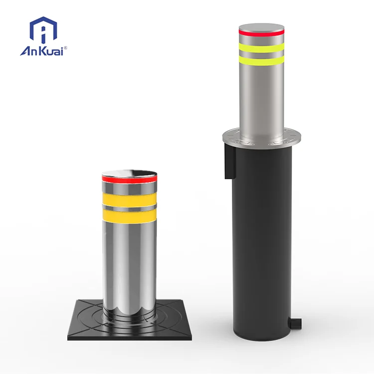 High-Security Automatic Hydraulic Retractable Bollard with Barrier System for Vehicle Access and Control