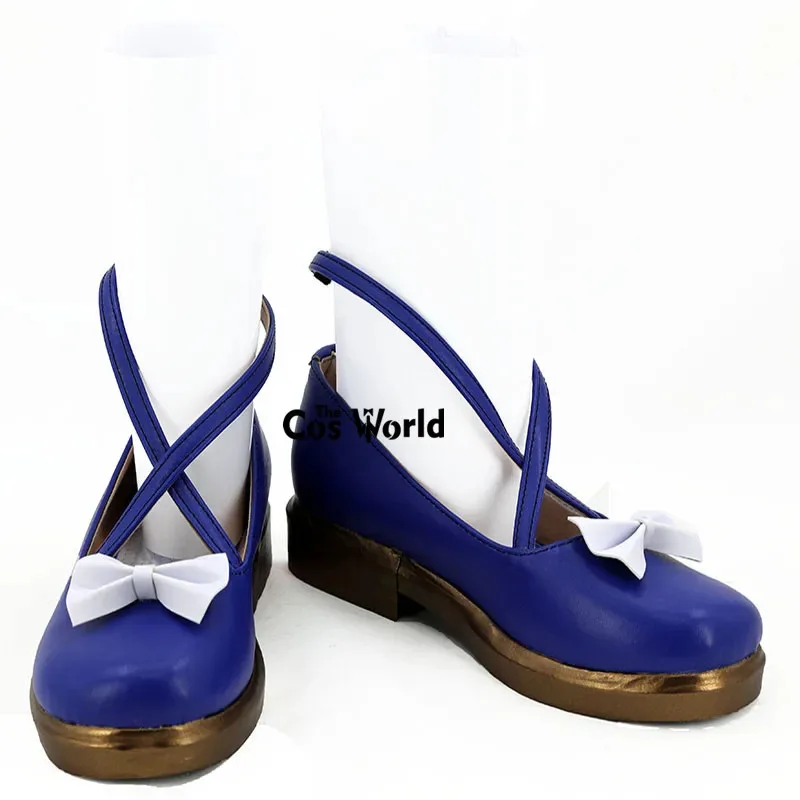 2017 미쿠 스노우 애니메이션 맞춤형 코스프레 로우 힐 신발