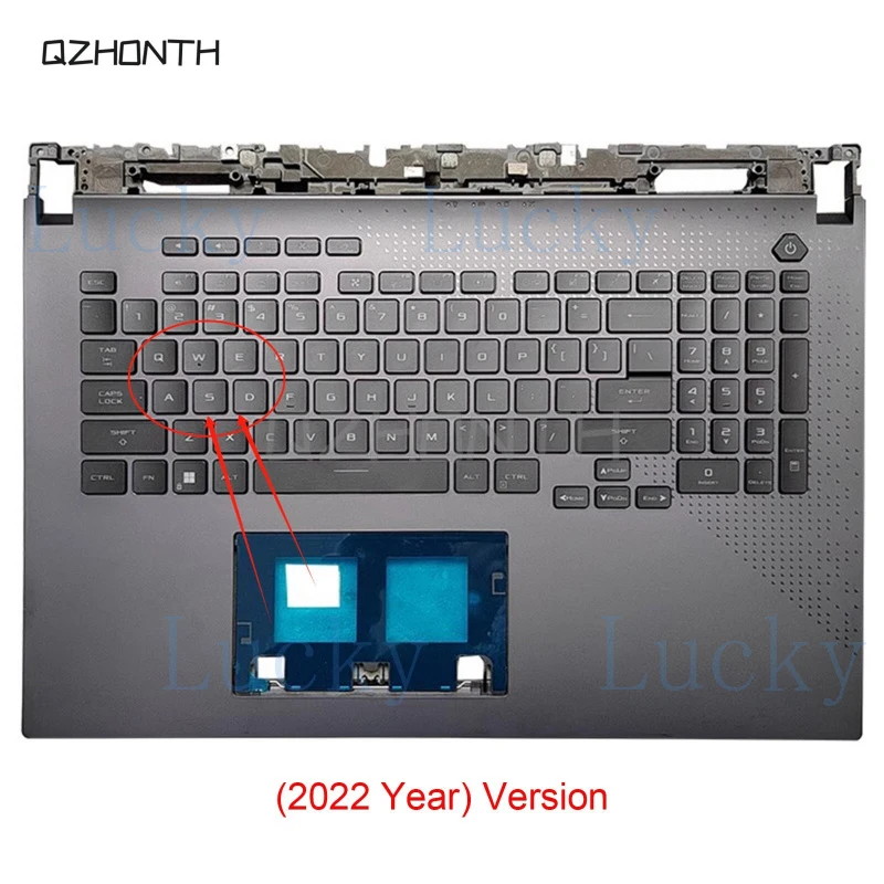 

Подходит для ASUS ROG Strix G17 G713 G713QY (2022) — подставка для рук с подсветкой клавиатуры, серая