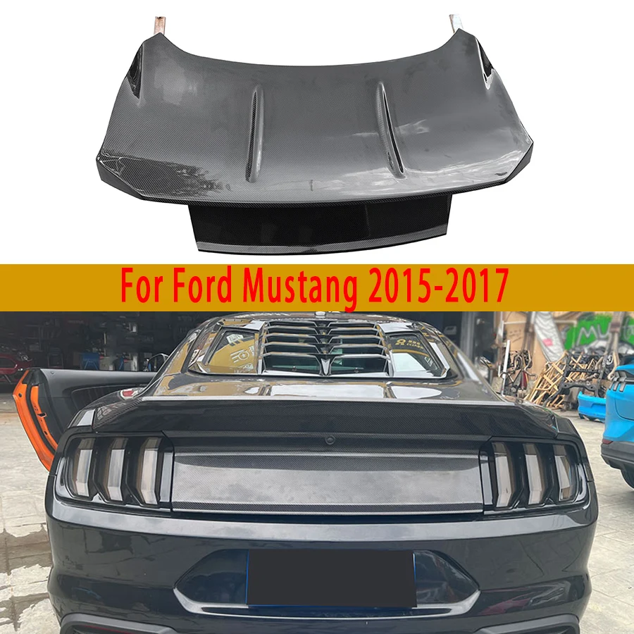 

Для Ford Mustang 2015-2018 крышка багажника из углеродного волокна крышка багажника закрывает верхнюю крышку за крышкой багажника автомобильные аксессуары