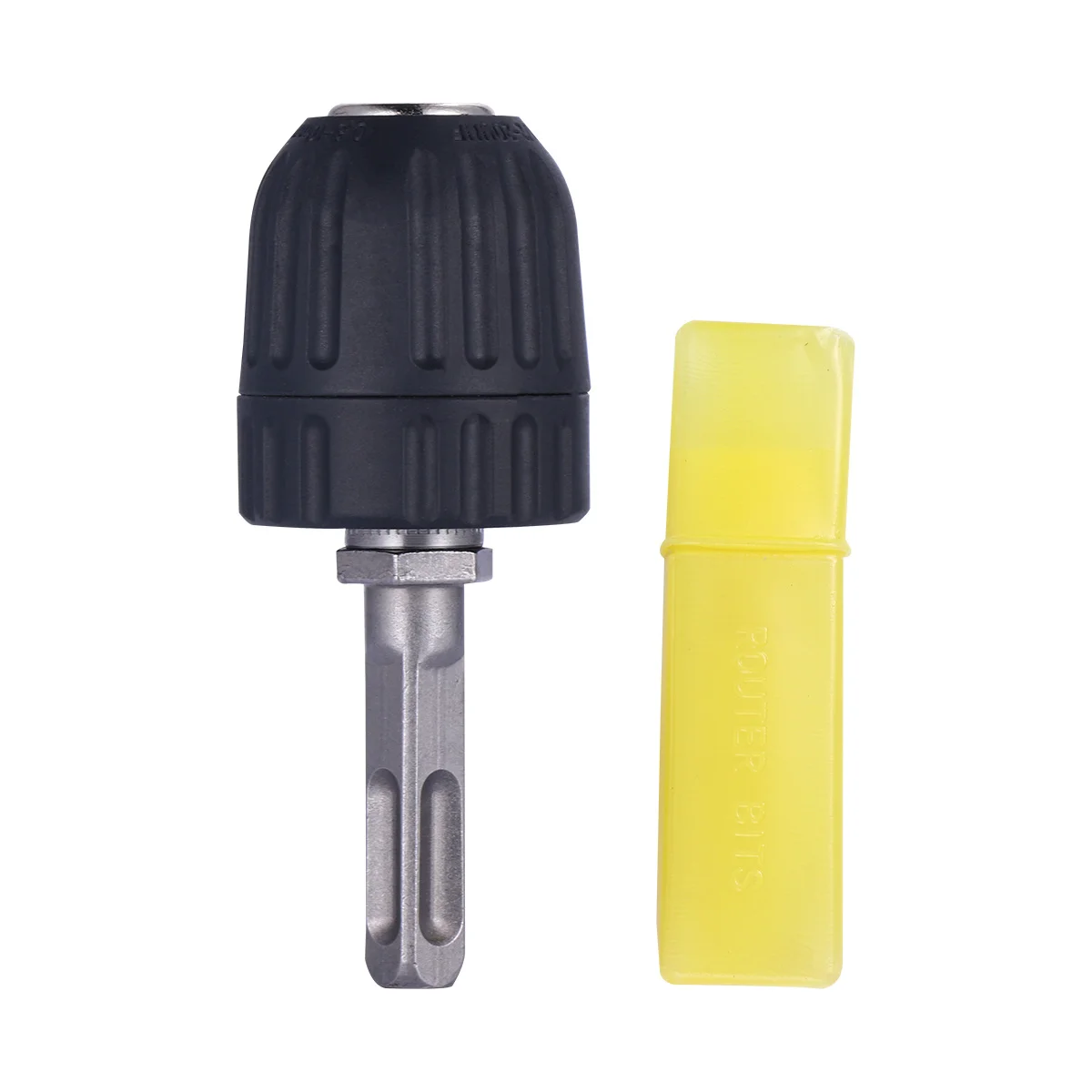 Uchwyt wiertarski z kwadratowym trzpieniem 0,8-10 mm, adapter do młota udarowego i wkrętarki udarowej, wytrzymałe metalowe narzędzie konwertujące