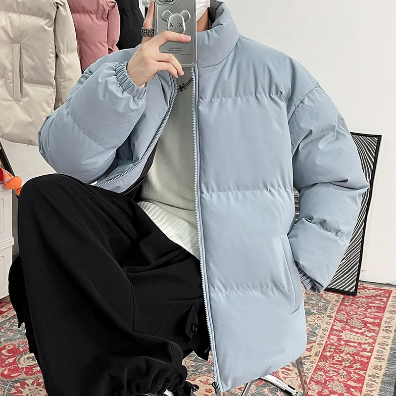 2024 Winter gepolsterte Parka verdicken warme Mode Streetwear losen Mantel männliche Jugend neu in Frau Blase Herbst lässig Overs ize Jacke