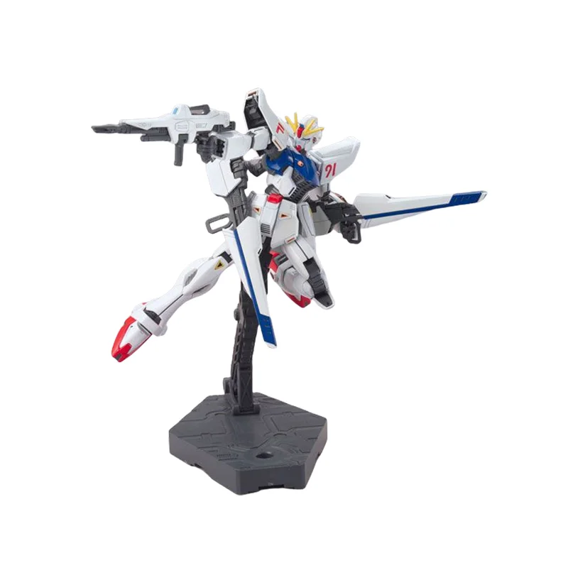 Bandai – figurine originale HGUC 1/144, modèle d'assemblage F91 Gundam, jouets mobiles articulés, cadeau de collection pour enfants, ornements