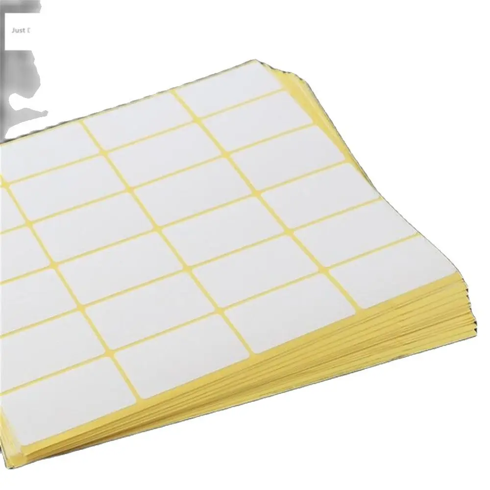Etiquetas autoadhesivas de papel blanco, etiquetas autoadhesivas, etiquetas de precio grabables