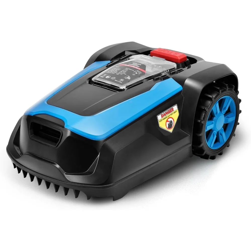 

Robotic Lawn Mower, 20V 4.0Ah Automatic Robot Lawn Mower with APP Control, Self-Charging, Bluetooth/Wi-Fi Connect,Boundary Wire