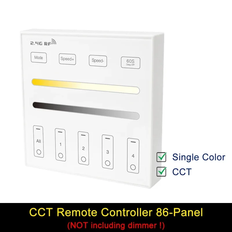 Ściemniacz LED Kontroler LED 5w1 Tuya Zigbee Wifi Smart 2.4G RC Obsługa Alexa Google Assistant dla 12/24V CCT RGB RGBCCT COB Strip