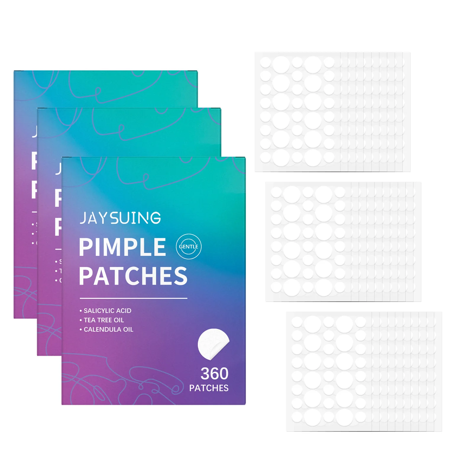 360Pcs Face Acne Pa… - image