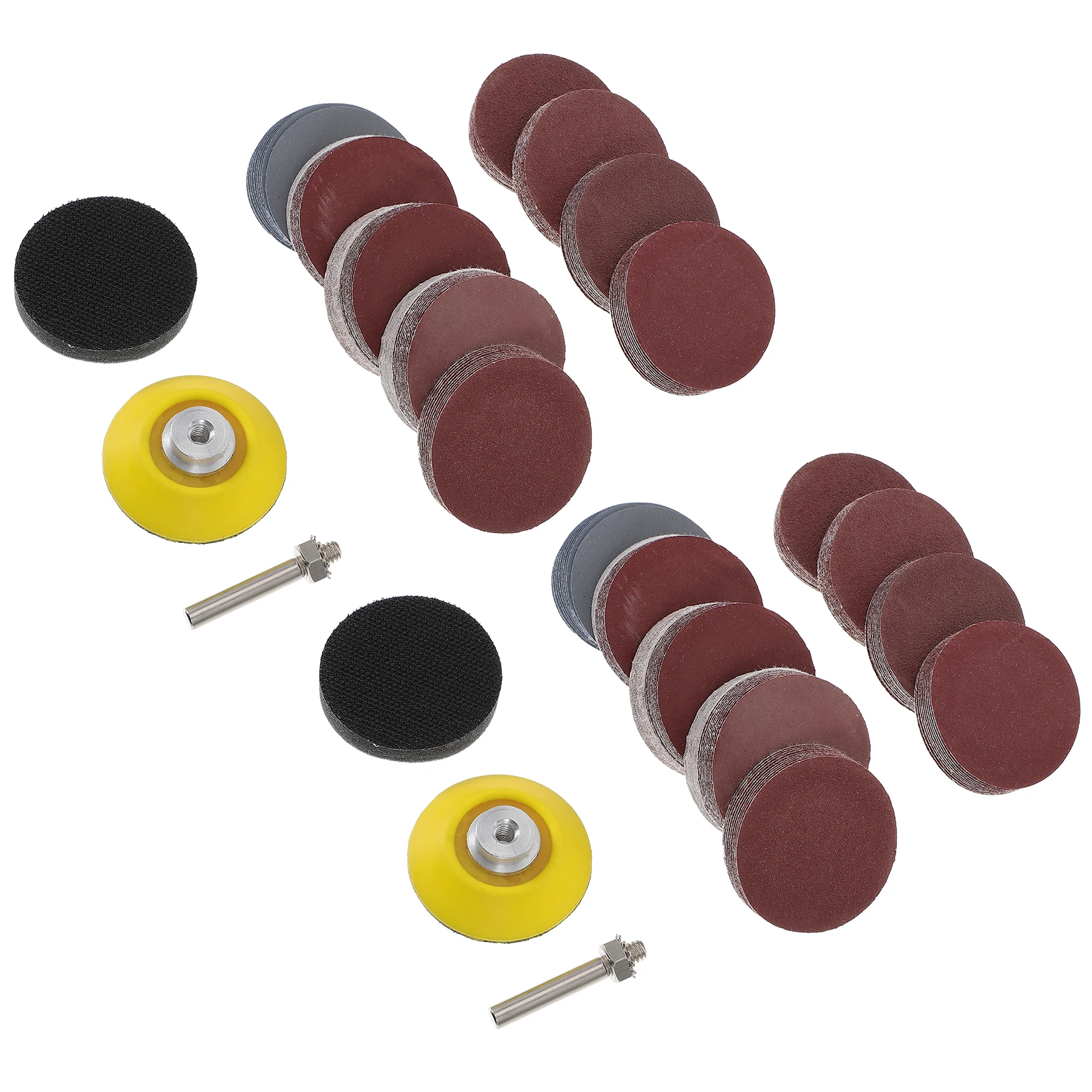 

2 set 2 Sets Sanding Pads Kit Grinder Drill Tools Foam Buffer Plates Grinding Paper Wood Metal Polishing Steel Rod Fast