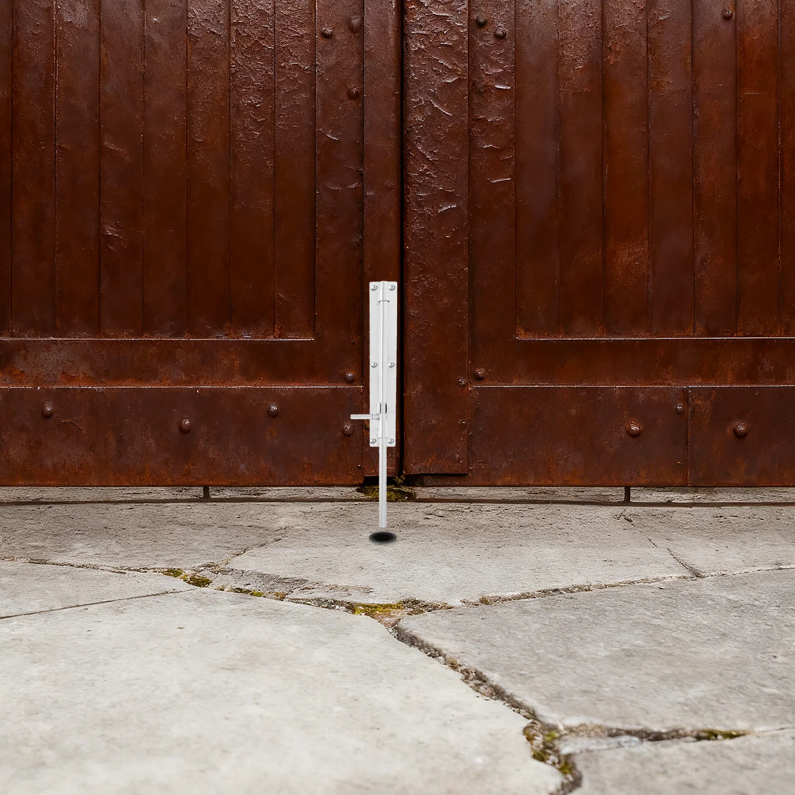 

38.5cm Slide Bolt Latch Thick Stainless Steel Extended Wooden Door Lock Gate Cane Bolt Floor Latch French Door Security